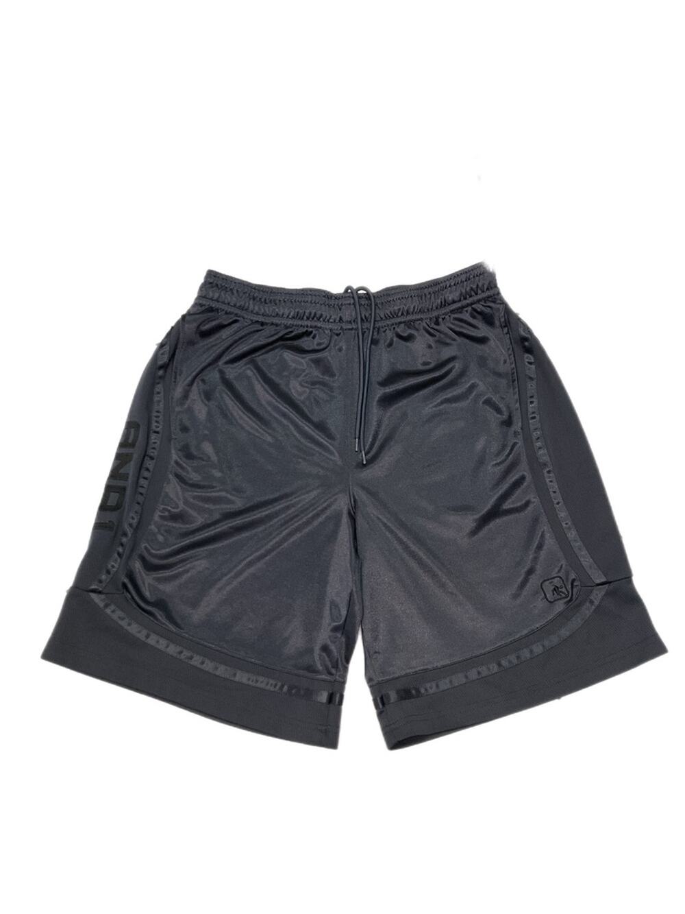 AND1 Gray Performance Basketball Athletic Gym Shorts